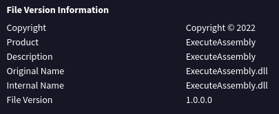 File version information on VirusTotal