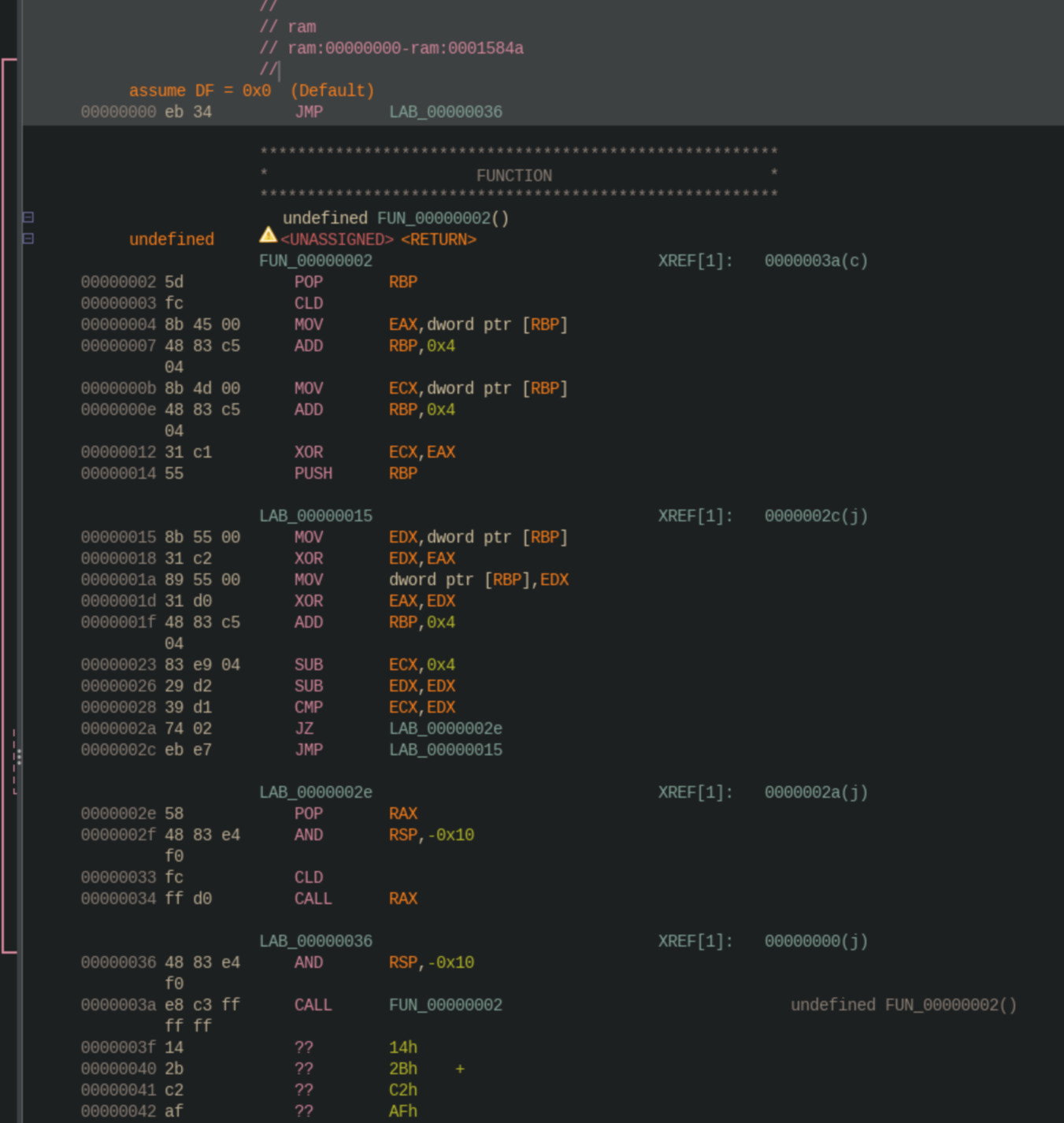 Rolling XOR-based decryption in 006f0b...b57a51 similar to conf.c in Rapid7 report
