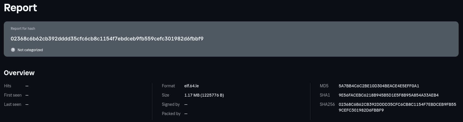 How does Kaspersky know all hashes, type and size for a file they haven't seen? 🤔